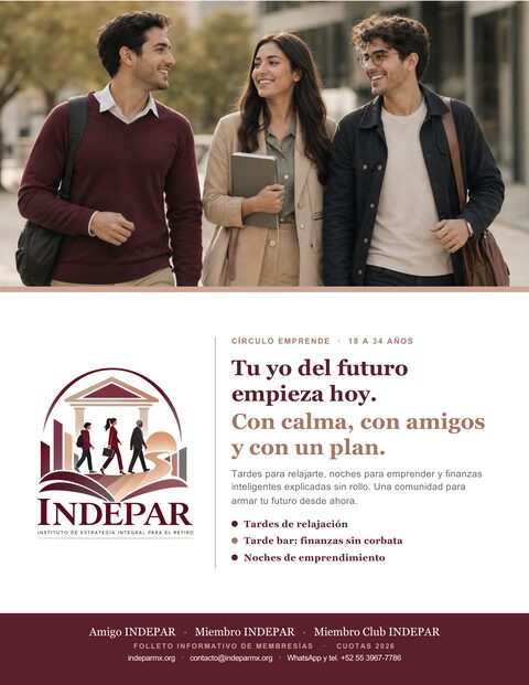 Portada del folleto: de 18 a 34 años