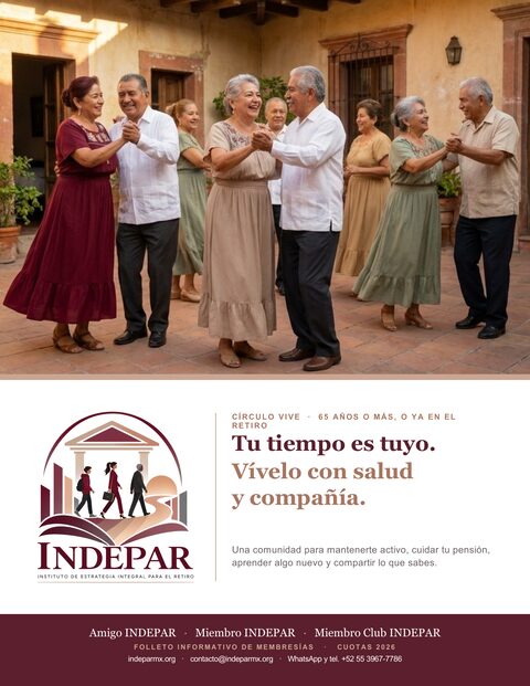 Portada del folleto: 65 años o más, o ya en el retiro